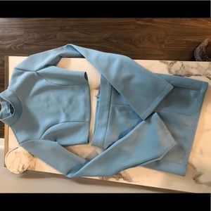 Baby blue two piece set